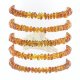Flat beads Amber bracelet